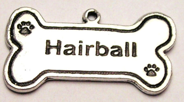 Hair Ball Genuine American Pewter Charm