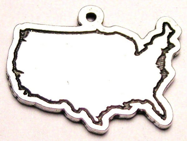 Blank USA Genuine American Pewter Charm