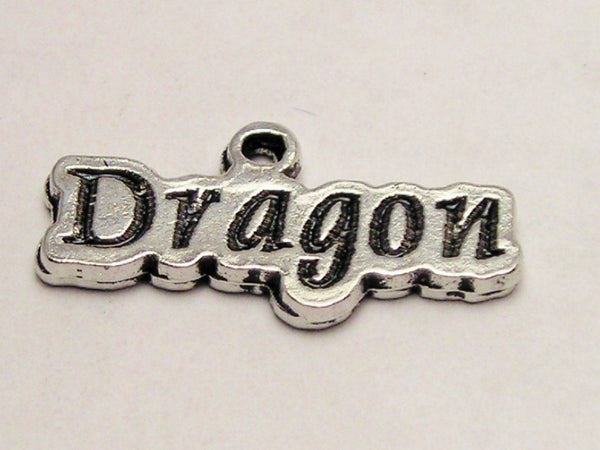 Dragon Tab Word Genuine American Pewter Charm