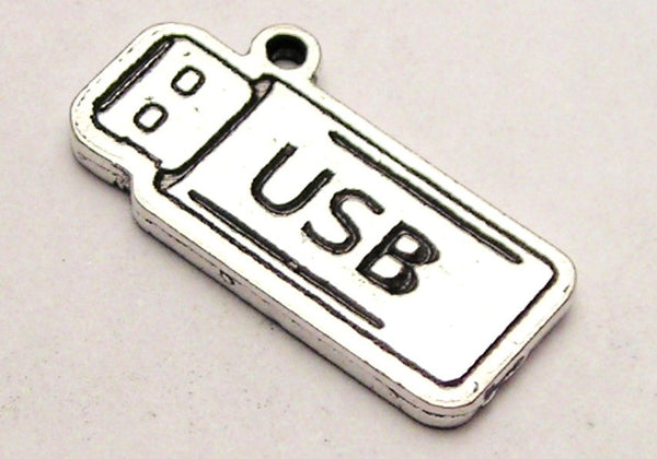 USB Flash Drive Genuine American Pewter Charm