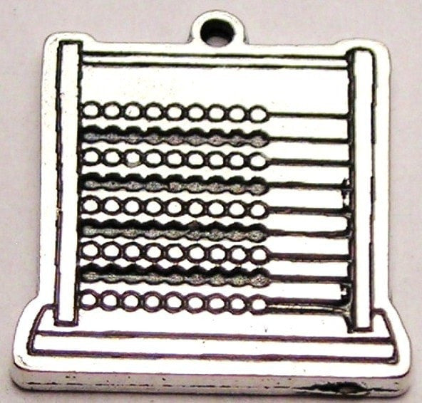 Abacus Genuine American Pewter Charm