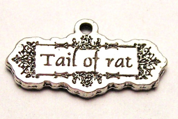 Tail Of Rat Genuine American Pewter Charm