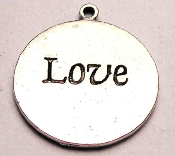 Love Circle Genuine American Pewter Charm