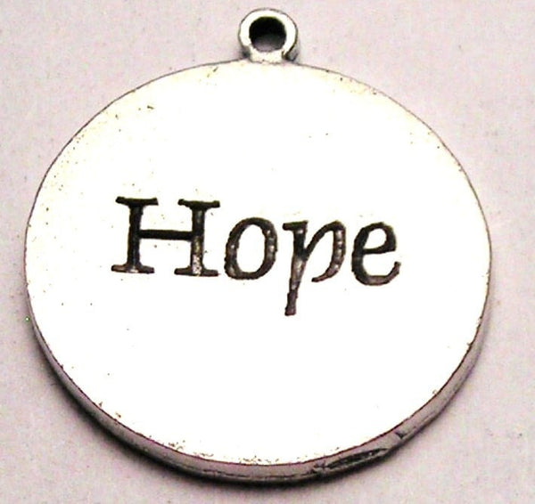 Hope Circle Genuine American Pewter Charm