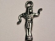 Egyptian Girl Dancing Genuine American Pewter Charm