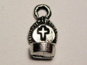 Holy Water Vessel Genuine American Pewter Charm