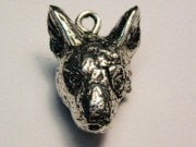 English Bull Terrier Genuine American Pewter Charm