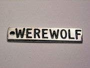 Werewolf Tab Genuine American Pewter Charm