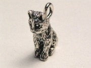 Kitten Genuine American Pewter Charm