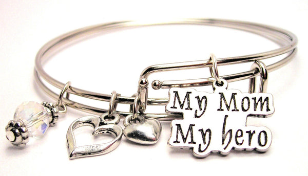 my mom my hero bracelet, my mom my hero bangles, mom bracelet, mother bracelet