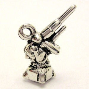 Military Cannon Genuine American Pewter Charm