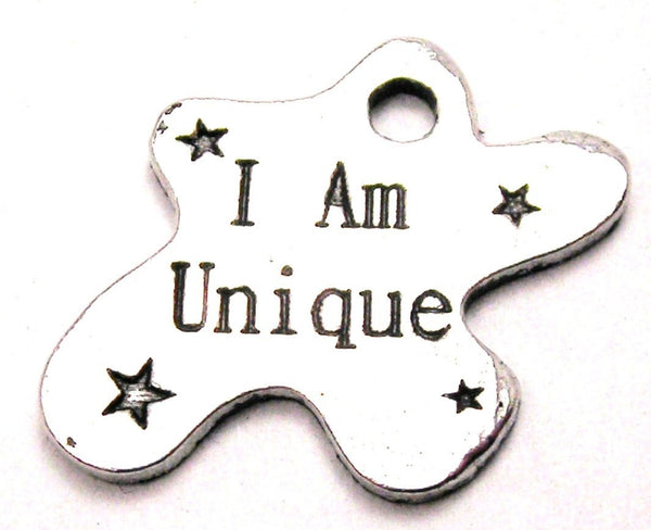 I Am Unique Genuine American Pewter Charm