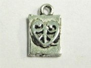 Love Story Genuine American Pewter Charm