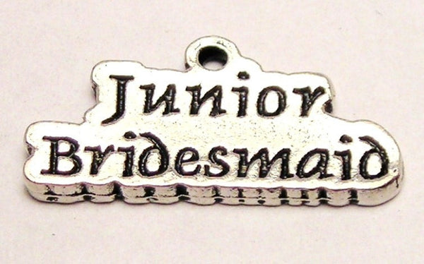 Junior Bridesmaid Genuine American Pewter Charm