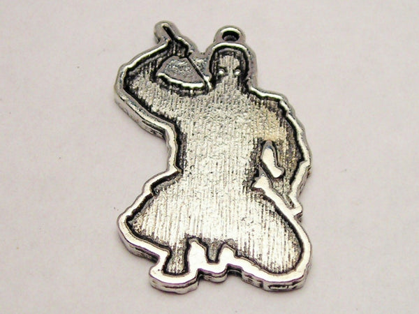 Ninja Genuine American Pewter Charm