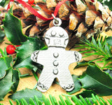 Masked Gingerbread Cookie Holiday Tree Ornament