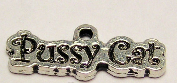 Pussy Cat Genuine American Pewter Charm