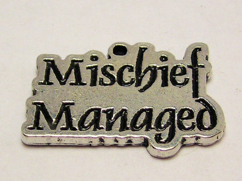 Mischief Managed Genuine American Pewter Charm