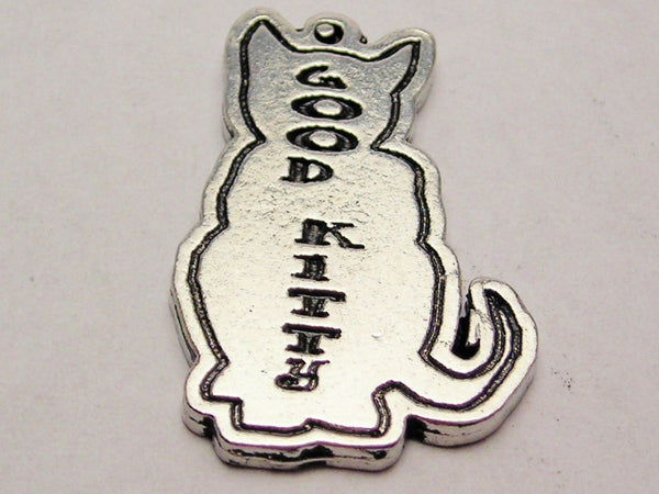 Good Kitty Genuine American Pewter Charm