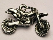 Dirt Bike Genuine American Pewter Charm