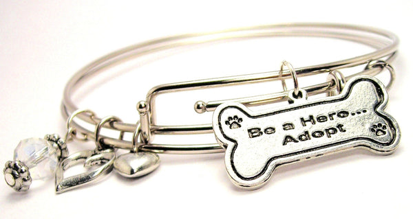 animal adoption bracelet, animal rights bracelet, animal awareness bracelet, dog lover bracelet, dog lover jewelry