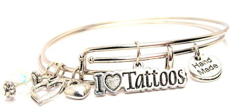 I love tattoos bracelet, I love tattoos bangles, tattoo bracelet, tattoo bangles