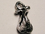 Pear With Worm In It Genuine American Pewter Charm