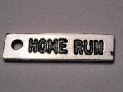 Home Run Genuine American Pewter Charm