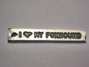 I Love My Foxhound Genuine American Pewter Charm