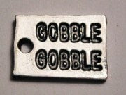 Gobble Gobble Genuine American Pewter Charm