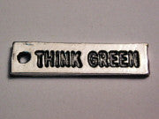 Think Green Genuine American Pewter Charm