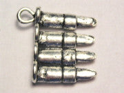 String Of Bullets Genuine American Pewter Charm