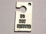 Do Not Disturb Honeymoon Sign Genuine American Pewter Charm