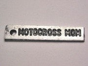 Motocross Mom Genuine American Pewter Charm