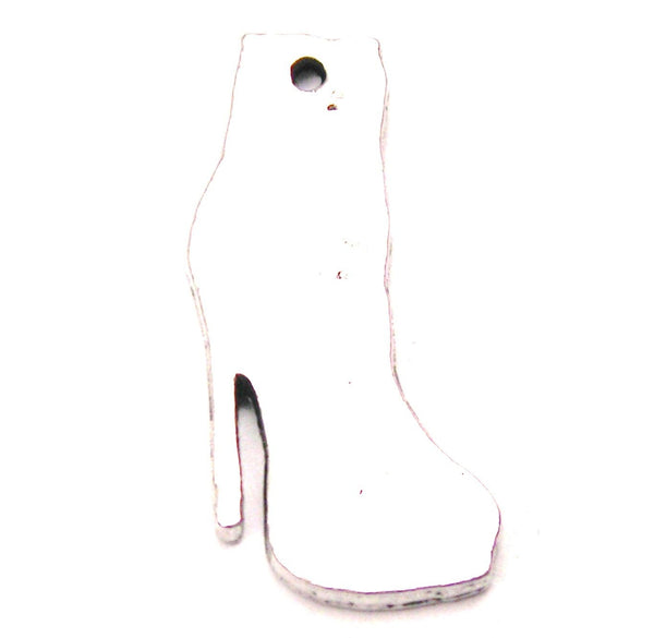 Dominatrix High Heel Boot Genuine American Pewter Charm