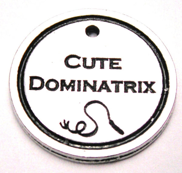 Cute Dominatrix Genuine American Pewter Charm