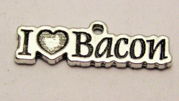 I Love Bacon Genuine American Pewter Charm