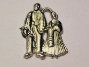 Diego And Frida Genuine American Pewter Charm