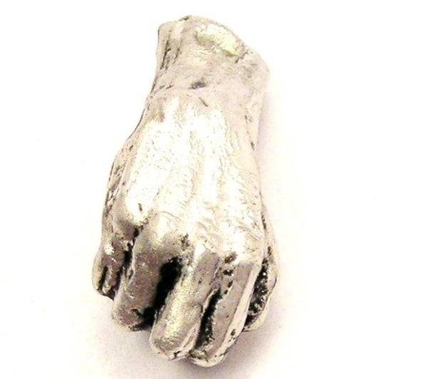 Human Fist Genuine American Pewter Charm