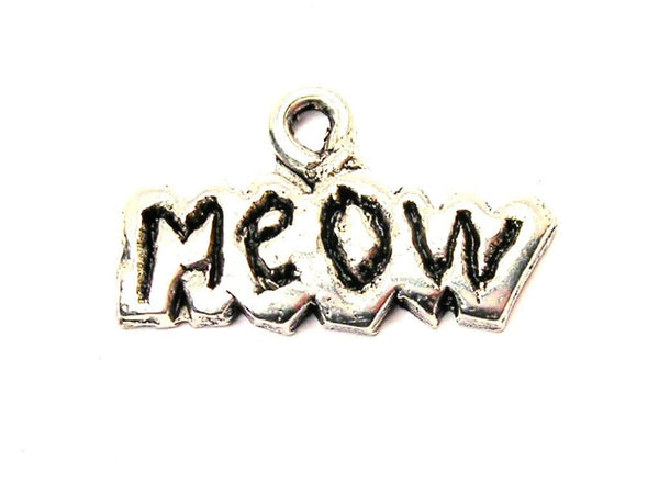 Meow Genuine American Pewter Charm