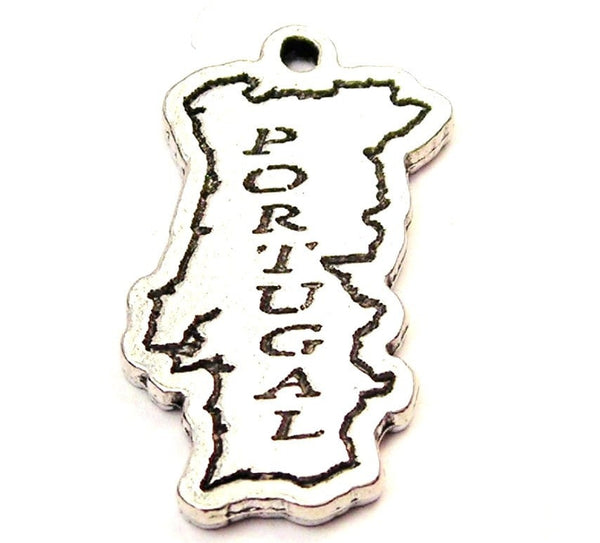 Portugal Genuine American Pewter Charm