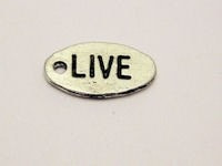 Live Genuine American Pewter Charm