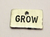 Grow Genuine American Pewter Charm