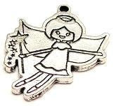 Little Girl Fairy Genuine American Pewter Charm