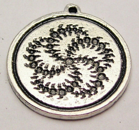 Alien Crop Circle Genuine American Pewter Charm