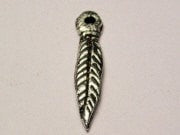 Feather Genuine American Pewter Charm