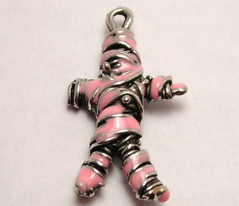 Pink Girls Voodoo Doll Genuine American Pewter Charm