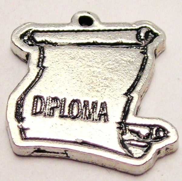 Graduation Diploma Genuine American Pewter Charm