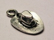 Cowboy Hat Genuine American Pewter Charm