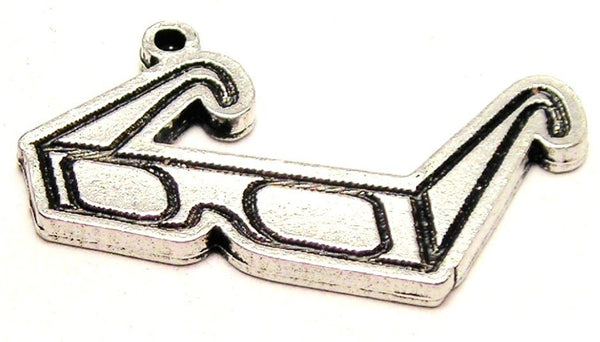 Movie 3D Glasses Genuine American Pewter Charm